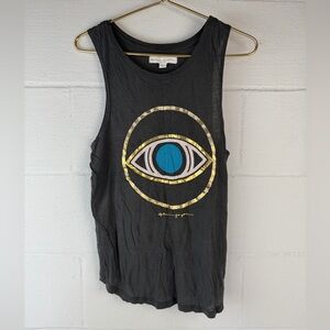 Spiritual Gangster Evil Eye Tank Top, Medium